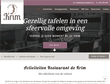 Tablet Screenshot of midgetgolfrestaurantdekrim.nl